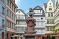 The Friedrich-Stoltze-Brunnen, statue commemorating for Friedrich Stolze, one of FrankfurtÃ¢â¬Ës many free thinkers and social