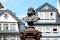 The Friedrich-Stoltze-Brunnen, statue commemorating for Friedrich Stolze, one of FrankfurtÃ¢â¬Ës many free thinkers and social