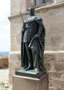 Friedrich Wilhelm IV, King of Prussia, 1840-1861, statue at the Hohenzollern Castle, Baden-Wurttemberg, Germany Royalty Free Stock Photo