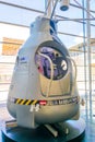 FRIEDRICHSHAFEN, GERMANY, JULY 24, 2016: Capsule from which felix baumgartner jumped into stratosphere in the zeppelin