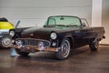 FRIEDRICHSHAFEN - MAY 2019: black FORD THUNDERBIRD T-BIRD 1955 cabrio at Motorworld Classics Bodensee on May 11, 2019 in