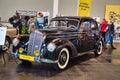 FRIEDRICHSHAFEN - MAY 2019: black MERCEDES-BENZ 220 W187 1953 coupe at Motorworld Classics Bodensee on May 11, 2019 in