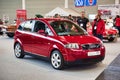 FRIEDRICHSHAFEN - MAY 2019: red AUDI A2 TYPE 8Z 1999 at Motorworld Classics Bodensee on May 11, 2019 in Friedrichshafen, Germany