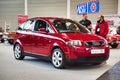 FRIEDRICHSHAFEN - MAY 2019: red AUDI A2 TYPE 8Z 1999 at Motorworld Classics Bodensee on May 11, 2019 in Friedrichshafen, Germany