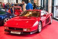 FRIEDRICHSHAFEN - MAY 2019: red FERRARI TESTAROSSA F110 1989 coupe at Motorworld Classics Bodensee on May 11, 2019 in