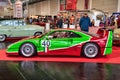 FRIEDRICHSHAFEN - MAY 2019: red green FERRARI F40 1989 at Motorworld Classics Bodensee on May 11, 2019 in Friedrichshafen, Germany