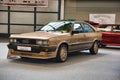 FRIEDRICHSHAFEN - MAY 2019: sand golden brown AUDI COUPE GT 5S Type 81 B2 1980 sedan at Motorworld Classics Bodensee on May 11,