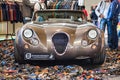 FRIEDRICHSHAFEN - MAY 2019: sand gray WIESMANN MF 30 MF30 1993 cabrio roadster at Motorworld Classics Bodensee on May 11, 2019 in