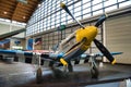 FRIEDRICHSHAFEN - MAY 2019: silver blue plane P-51D MUSTANG LOUISIANA KID 1944 at Motorworld Classics Bodensee on May 11, 2019 in