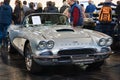 FRIEDRICHSHAFEN - MAY 2019: silver CHEVROLET CORVETTE C1 1961 cabrio at Motorworld Classics Bodensee on May 11, 2019 in Royalty Free Stock Photo