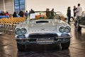 FRIEDRICHSHAFEN - MAY 2019: silver CHEVROLET CORVETTE C1 1961 cabrio at Motorworld Classics Bodensee on May 11, 2019 in Royalty Free Stock Photo