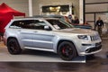 FRIEDRICHSHAFEN - MAY 2019: silver JEEP GRAND CHEROKEE WK2 SRT 2012 at Motorworld Classics Bodensee on May 11, 2019 in