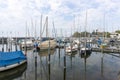 At the yacht pier in Friedrichshafen early in the morning