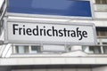 Friedrichstrafze Street Sign, Berlin