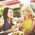 Friend Friendship Dining Celebration Hanging out Concept Royalty Free Stock Photo