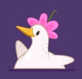 Friend goose icon Royalty Free Stock Photo