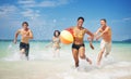 Friend Group Togetherness Beach Party People Concept Royalty Free Stock Photo