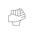 Friend, hands, brotherhood icon. Element of friendship icon. Thin line icon for website design and development, app development.