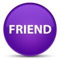 Friend special purple round button