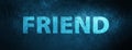 Friend special blue banner background