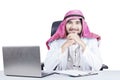 Friendly Arabian doctor smiling Royalty Free Stock Photo