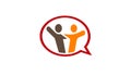 Friendly Chat Logo Design Royalty Free Stock Photo