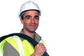 Friendly construction worker Royalty Free Stock Photo