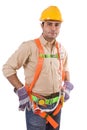 Friendly construction worker Royalty Free Stock Photo