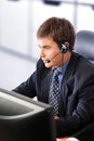 Friendly customer service representative Royalty Free Stock Photo