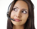 Friendly customer service representative Royalty Free Stock Photo