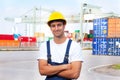 Friendly docker at work Royalty Free Stock Photo