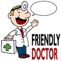 Friendly Doctor Holding Medical Kit Royalty Free Stock Photo