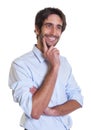 Friendly latin guy with beard Royalty Free Stock Photo