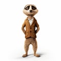 Friendly Meerkat Character In A Stylish Suit - Official Art