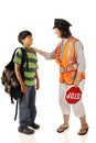 Friendly Neighborhood Crossing Guard Royalty Free Stock Photo