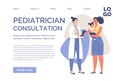 Friendly Pediatrician Works With Patients. Royalty Free Stock Photo