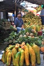 Friendly Pineapple Seller, Guatemala market