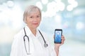 Doctor mobile phone pill alarm app