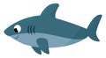 Friendly shark, illustration, vector