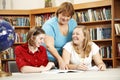 Friendly Teacher Helping Students Royalty Free Stock Photo