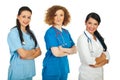 Friendly team of doctors women Royalty Free Stock Photo