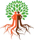 Friendly tree logo