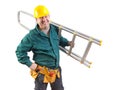 Friendly workman isolated Royalty Free Stock Photo