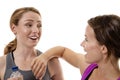 Friendly workout Royalty Free Stock Photo