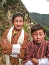 Friends - Bhutanese Boys at Tiger Monastery