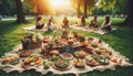 Friends Celebrate World Vegan Day with Delicious Plant-Based Picnic in Sunny Park