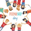 Friends Celebrating Friendship Day Vector Concept Royalty Free Stock Photo