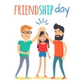Friends Celebrating Friendship Day Vector Concept Royalty Free Stock Photo