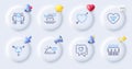 Friends chat, Love couple and Friendship line icons. For web app, printing. Vector