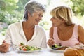 Friends Eating An Al Fresco Meal Royalty Free Stock Photo